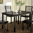  Furniture of America Colman Dining Table with Faux Marble Top CM3615T-48 IMAGE 1
