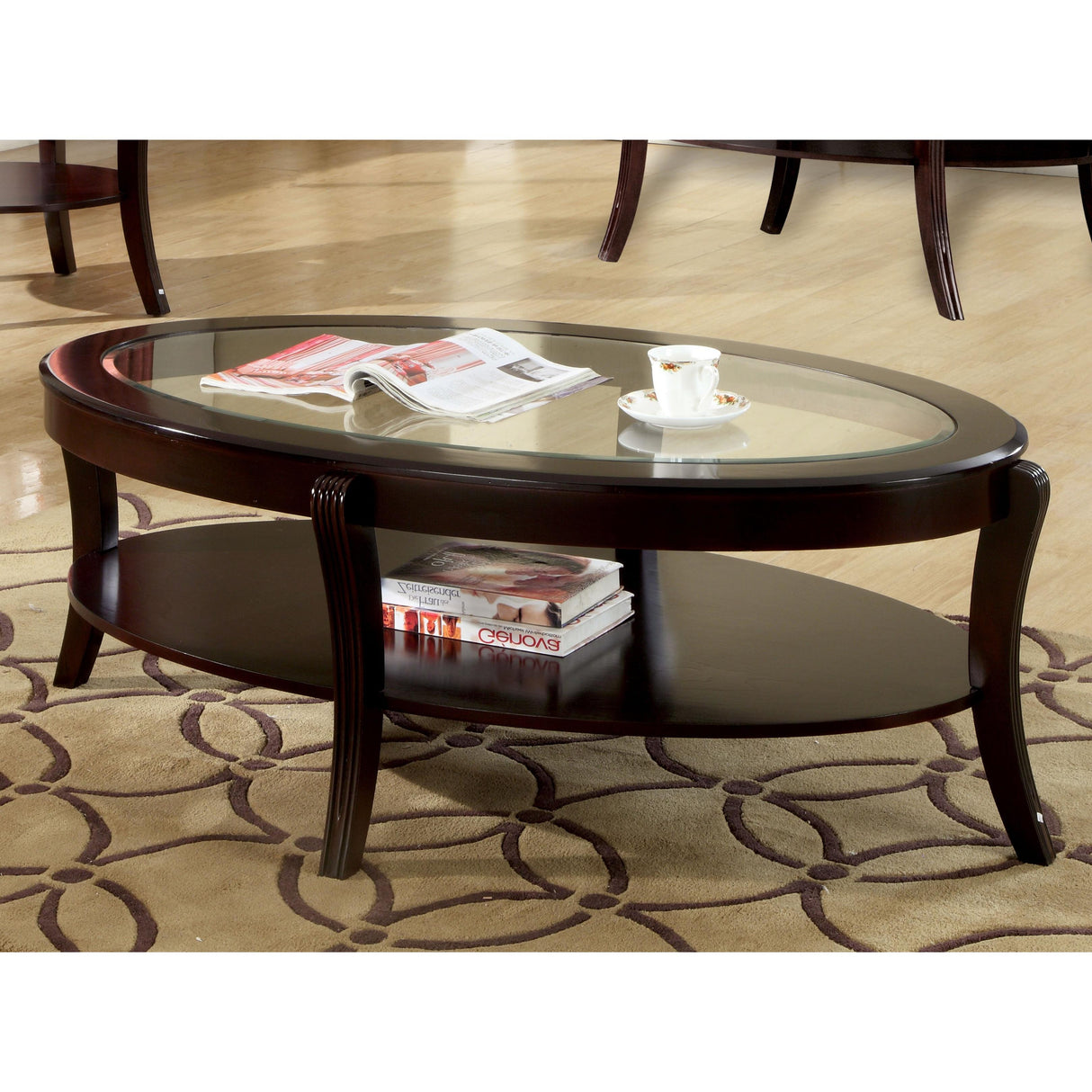  Furniture of America Finley Coffee Table CM4488C IMAGE 2