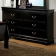  Furniture of America Louis Philippe III 6-Drawer Dresser CM7866BK-D IMAGE 1