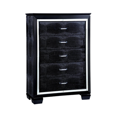  Furniture of America Bellanova 4-Drawer Chest CM7979BK-C IMAGE 1