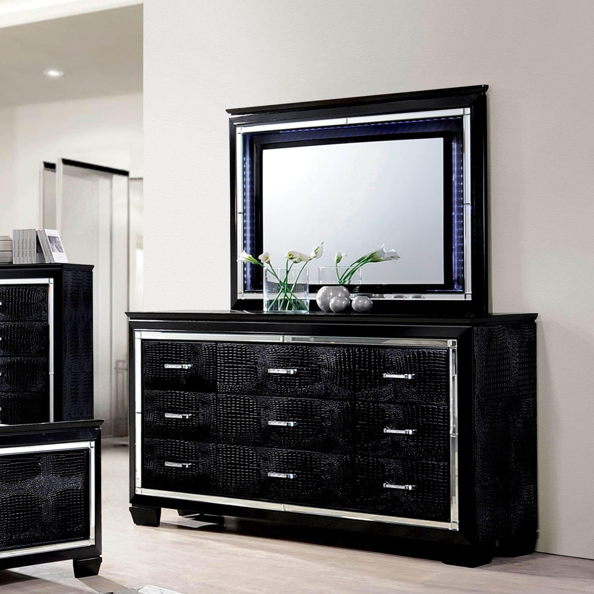  Furniture of America Bellanova 9-Drawer Dresser CM7979BK-D IMAGE 3