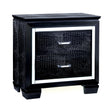  Furniture of America Bellanova 2-Drawer Nightstand CM7979BK-N IMAGE 1