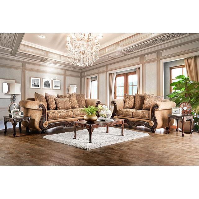  Furniture of America Nicanor Stationary Fabric Sofa SM6407-SF IMAGE 1