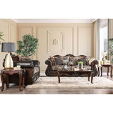  Furniture of America Jamael Stationary Fabric and Leather Look Sofa SM6405-SF IMAGE 1