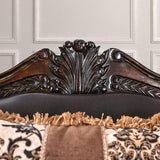  Furniture of America Jamael Stationary Fabric and Leather Look Sofa SM6405-SF IMAGE 4