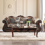  Furniture of America Jamael Stationary Fabric and Leather Look Sofa SM6405-SF IMAGE 6