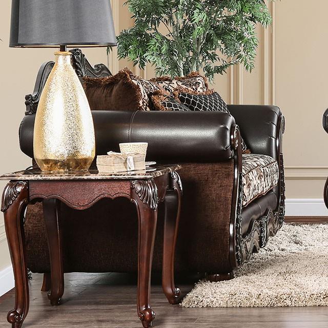  Furniture of America Jamael Stationary Fabric Loveseat SM6405-LV IMAGE 6