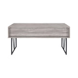  Coaster Furniture Analiese 801999 63-inch 4-Drawer Writing Desk - Grey Driftwood IMAGE 4