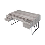 Coaster Furniture Analiese 801999 63-inch 4-Drawer Writing Desk - Grey Driftwood IMAGE 5
