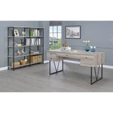 Coaster Furniture Analiese 801999 63-inch 4-Drawer Writing Desk - Grey Driftwood IMAGE 8