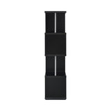  Coaster Furniture Baxter 801419 67-inch 4-shelf Bookshelf - Black and Chrome IMAGE 4