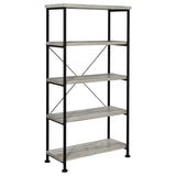  Coaster Furniture Analiese 801546 63-inch 4-shelf Bookshelf - Grey Driftwood IMAGE 1