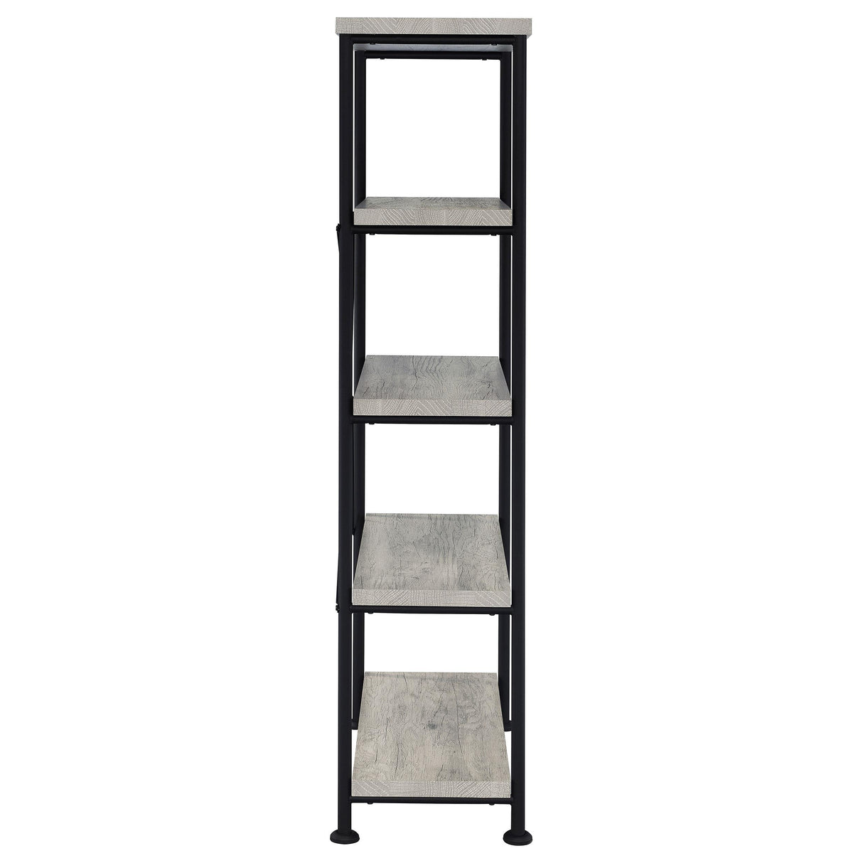  Coaster Furniture Analiese 801546 63-inch 4-shelf Bookshelf - Grey Driftwood IMAGE 6