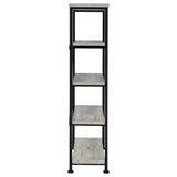  Coaster Furniture Analiese 801546 63-inch 4-shelf Bookshelf - Grey Driftwood IMAGE 6