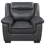 Coaster Furniture Arabella 506593 Upholstered Padded Arm Accent Chair - Grey IMAGE 2