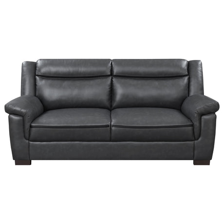  Coaster Furniture Arabella 506591 Upholstered Padded Arm Sofa - Grey IMAGE 2