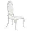  Coaster Furniture Anchorage 107872N Upholstered Dining Chair - Cream White (Set of 2) IMAGE 1