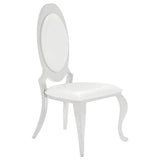 Coaster Furniture Anchorage 107872N Upholstered Dining Chair - Cream White (Set of 2) IMAGE 1