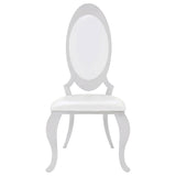  Coaster Furniture Anchorage 107872N Upholstered Dining Chair - Cream White (Set of 2) IMAGE 2