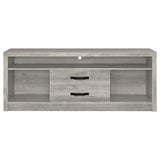 Coaster Furniture Burke 701024 2-Drawer Engineered Wood 59" TV Stand - Grey Driftwood IMAGE 3
