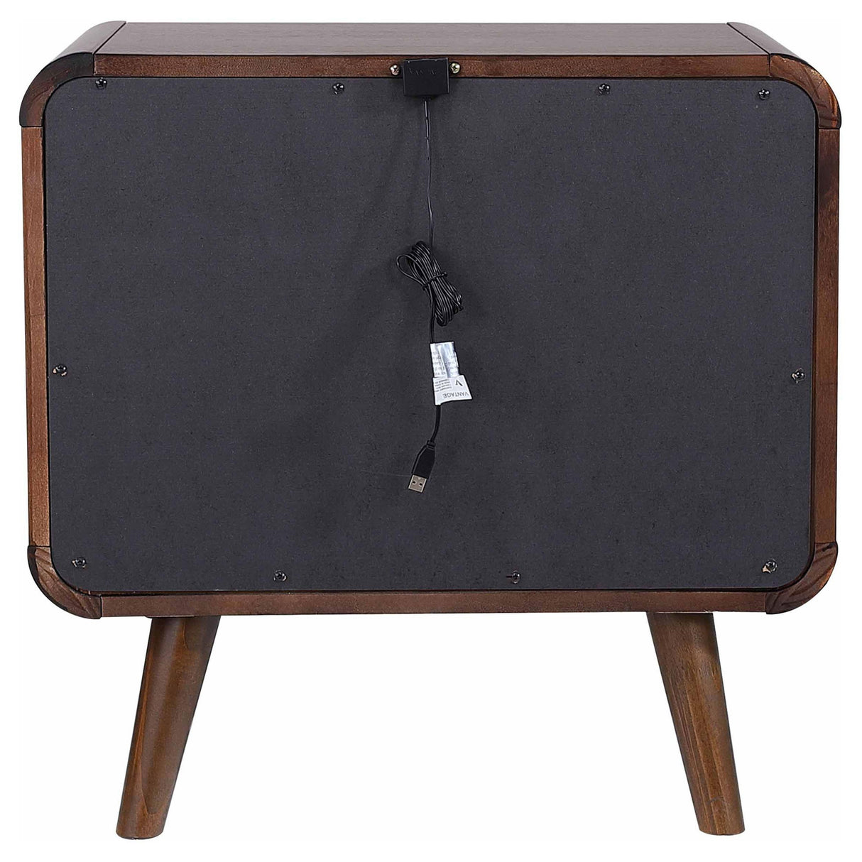  Coaster Furniture Robyn 205132 2-Drawer Nightstand Bedside Table - Dark Walnut IMAGE 6