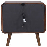  Coaster Furniture Robyn 205132 2-Drawer Nightstand Bedside Table - Dark Walnut IMAGE 6