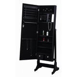  Coaster Furniture Tutuola 904039 Cheval Mirror with Jewelry Storage - Black IMAGE 2
