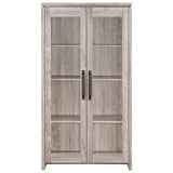  Coaster Furniture Alejo 950783 2-door Engineered Wood Tall Cabinet - Grey Driftwood IMAGE 2
