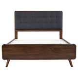  Coaster Furniture Robyn 205131Q Wood Queen Platform Bed - Dark Walnut IMAGE 3