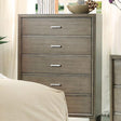  Furniture of America Enrico 5-Drawer Chest CM7068GY-C IMAGE 1