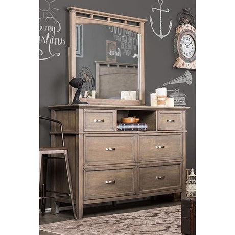  Furniture of America Loxley Dresser Mirror CM7351M IMAGE 4