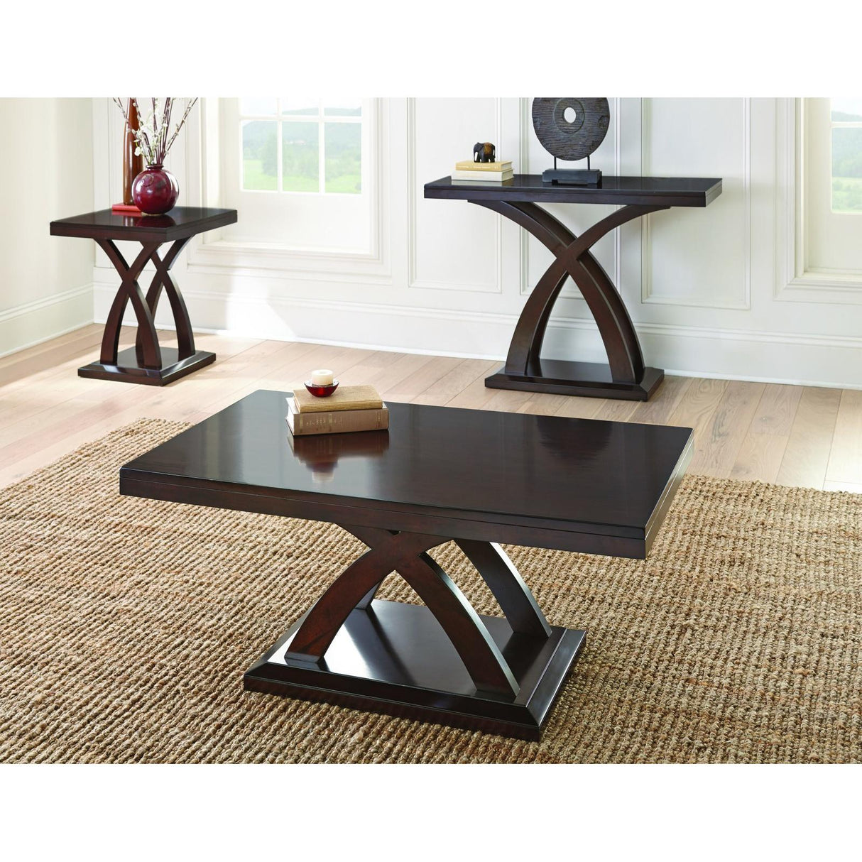  Steve Silver Furniture Jocelyn Sofa Table JL200SN IMAGE 2