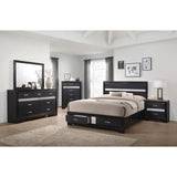  Coaster Furniture Miranda 206364 Dresser Mirror - Black IMAGE 3