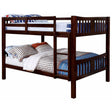  Furniture of America Cameron CM-BK929F-EX Full/Full Bunk Bed, Dark Walnut IMAGE 1