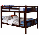  Furniture of America Cameron CM-BK929F-EX Full/Full Bunk Bed, Dark Walnut IMAGE 1