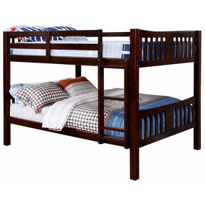  Furniture of America Cameron CM-BK929F-EX Full/Full Bunk Bed, Dark Walnut IMAGE 1