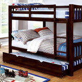  Furniture of America Cameron CM-BK929F-EX Full/Full Bunk Bed, Dark Walnut IMAGE 2