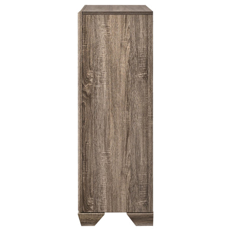  Coaster Furniture Kauffman 204195 5-Drawer Bedroom Chest - Washed Taupe IMAGE 4