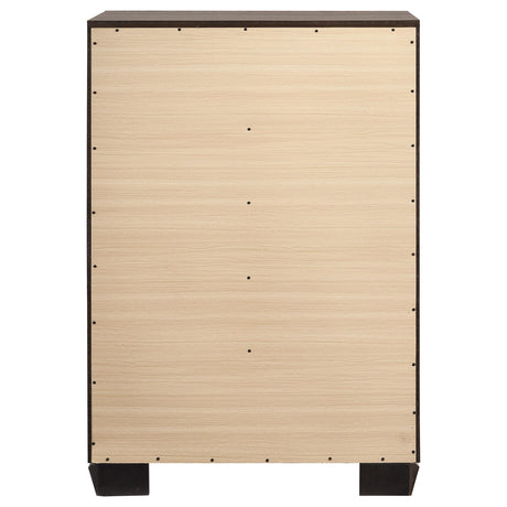  Coaster Furniture Kauffman 204195 5-Drawer Bedroom Chest - Washed Taupe IMAGE 6