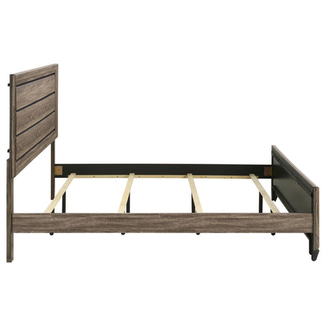  Coaster Furniture Kauffman 204191KE Wood Eastern King Panel Bed - Washed Taupe IMAGE 5