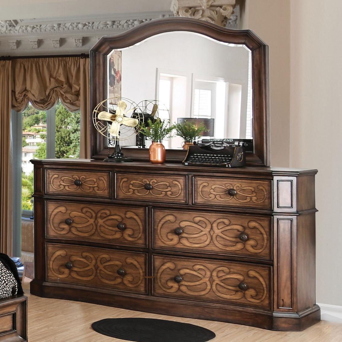  Furniture of America Emmaline 7-Drawer Dresser CM7831D IMAGE 2