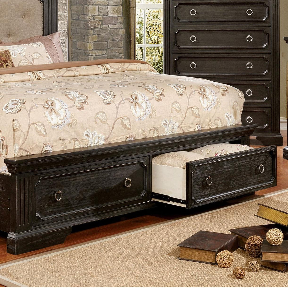  Furniture of America Roisin King Bed with storage CM7578EK-BED IMAGE 5