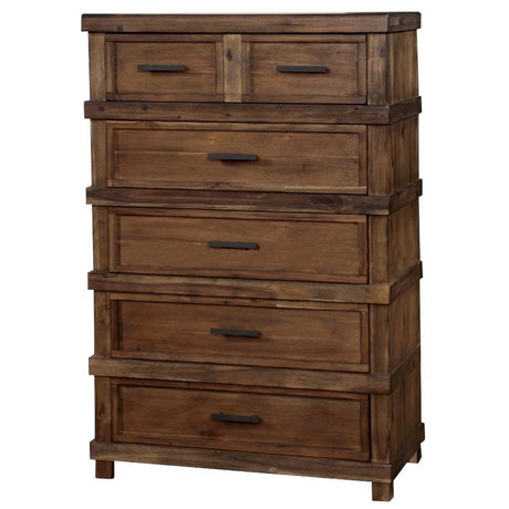 Furniture of America Baddock 5-Drawer Chest CM7691C IMAGE 1