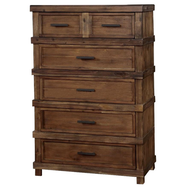  Furniture of America Baddock 5-Drawer Chest CM7691C IMAGE 1