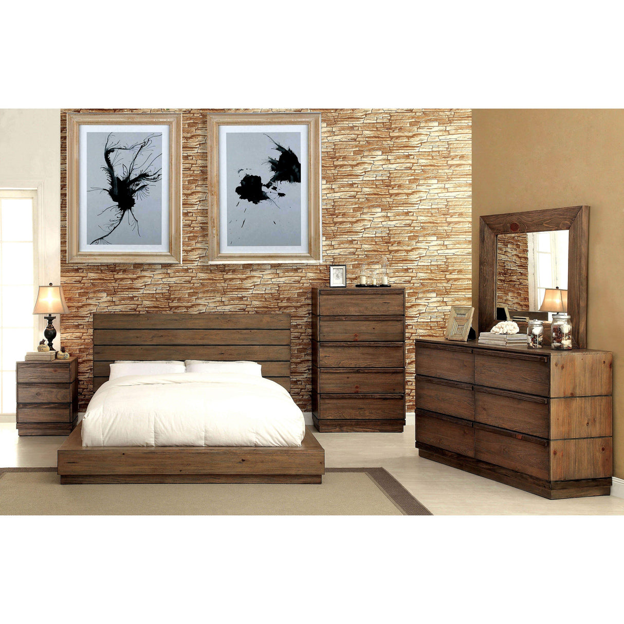  Furniture of America Coimbra Dresser Mirror CM7623M IMAGE 5
