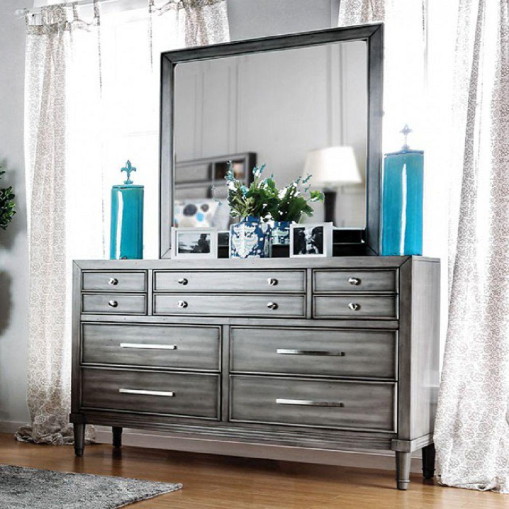  Furniture of America Daphne Dresser Mirror CM7556M IMAGE 3