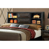  Furniture of America Nikomedes California King Bookcase Bed with Storage CM7557CK-BED IMAGE 3