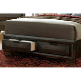  Furniture of America Nikomedes California King Bookcase Bed with Storage CM7557CK-BED IMAGE 4