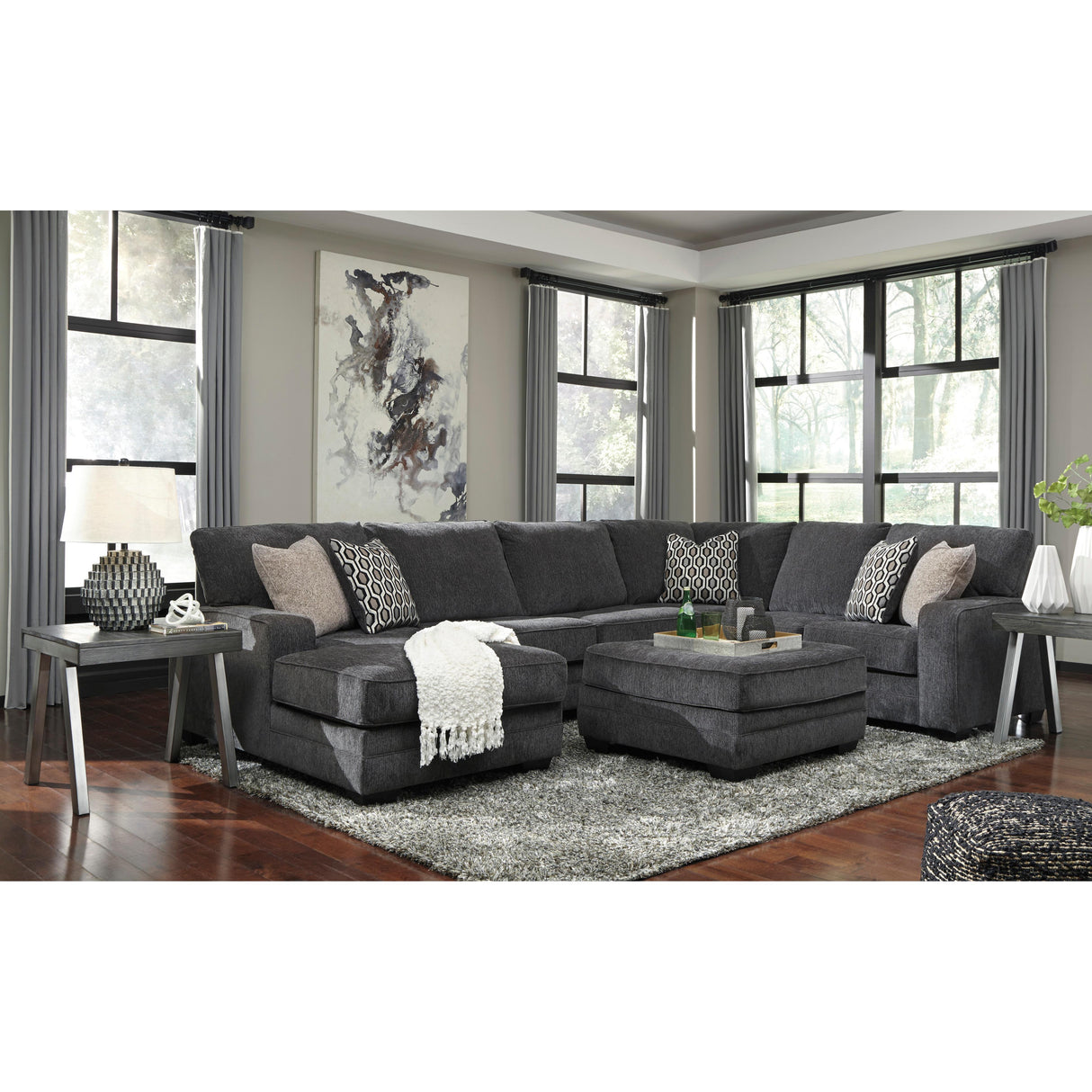  Benchcraft Tracling Fabric Ottoman 7260008 IMAGE 5