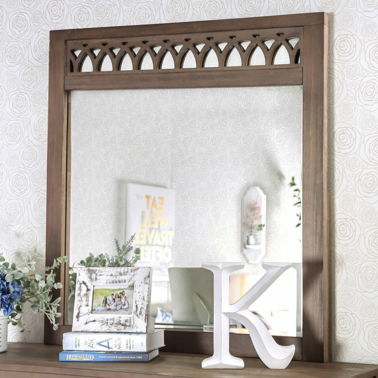  Furniture of America Zaragoza Dresser Mirror CM7585M IMAGE 2